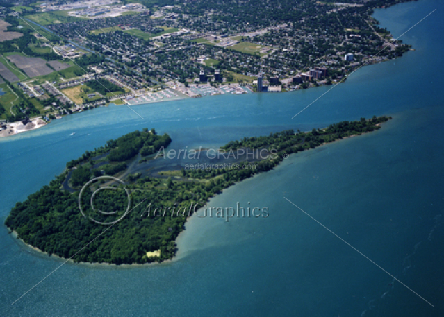 Peach Island in Macomb County, Michigan